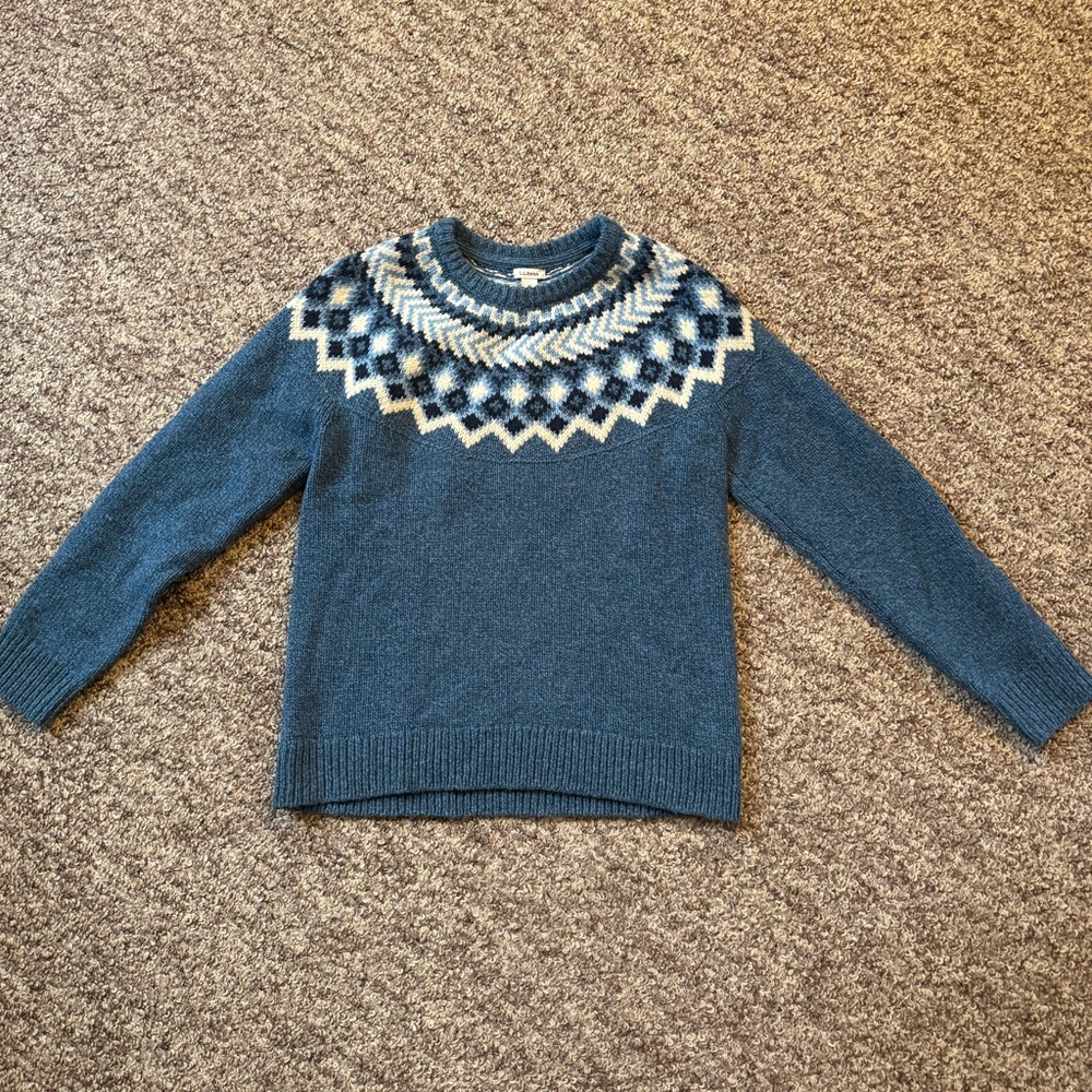 L.L. Bean Fair Isle Sweater